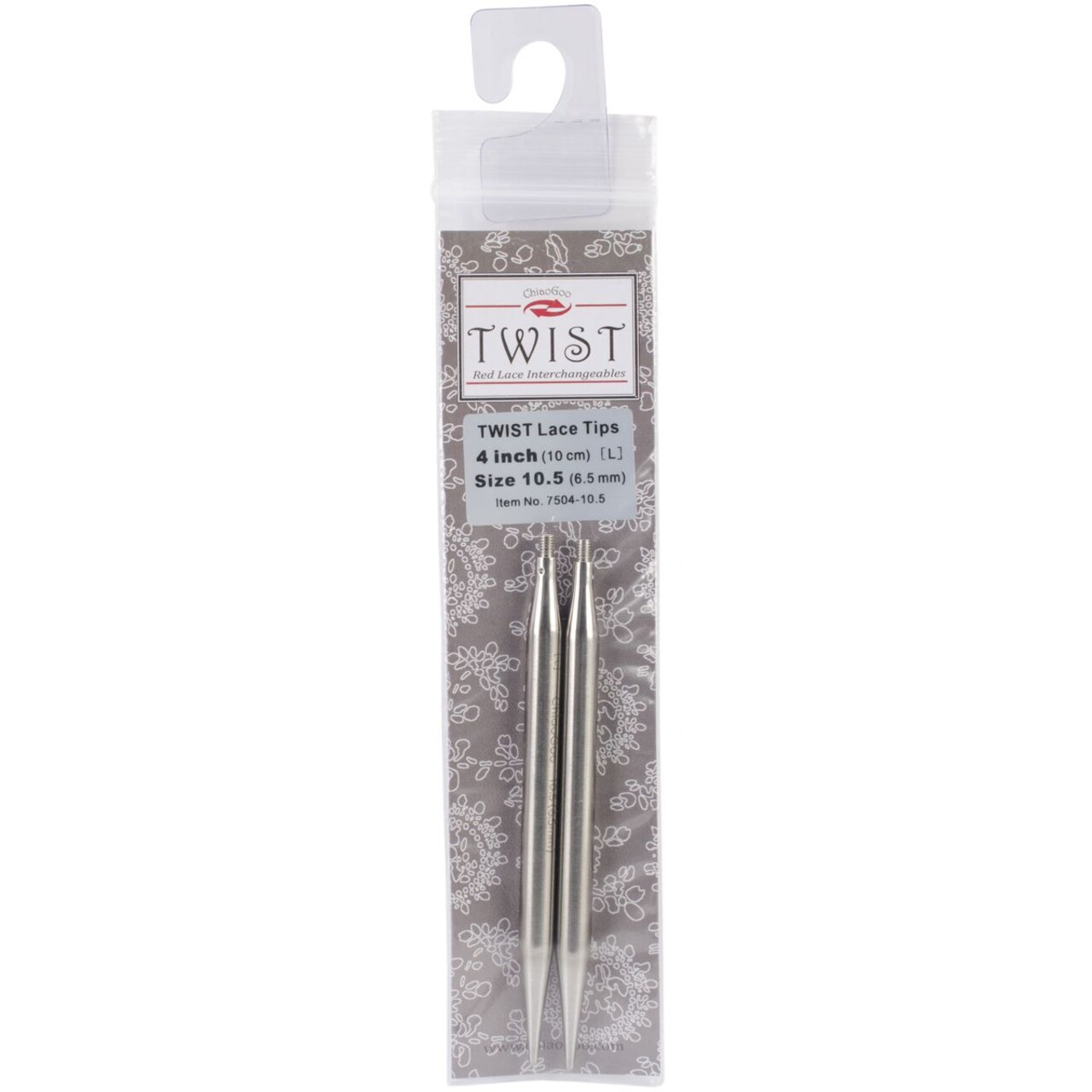 ChiaoGoo TWIST Red Lace Interchangeable Tips 4" - Sizes US 2.5 - 13